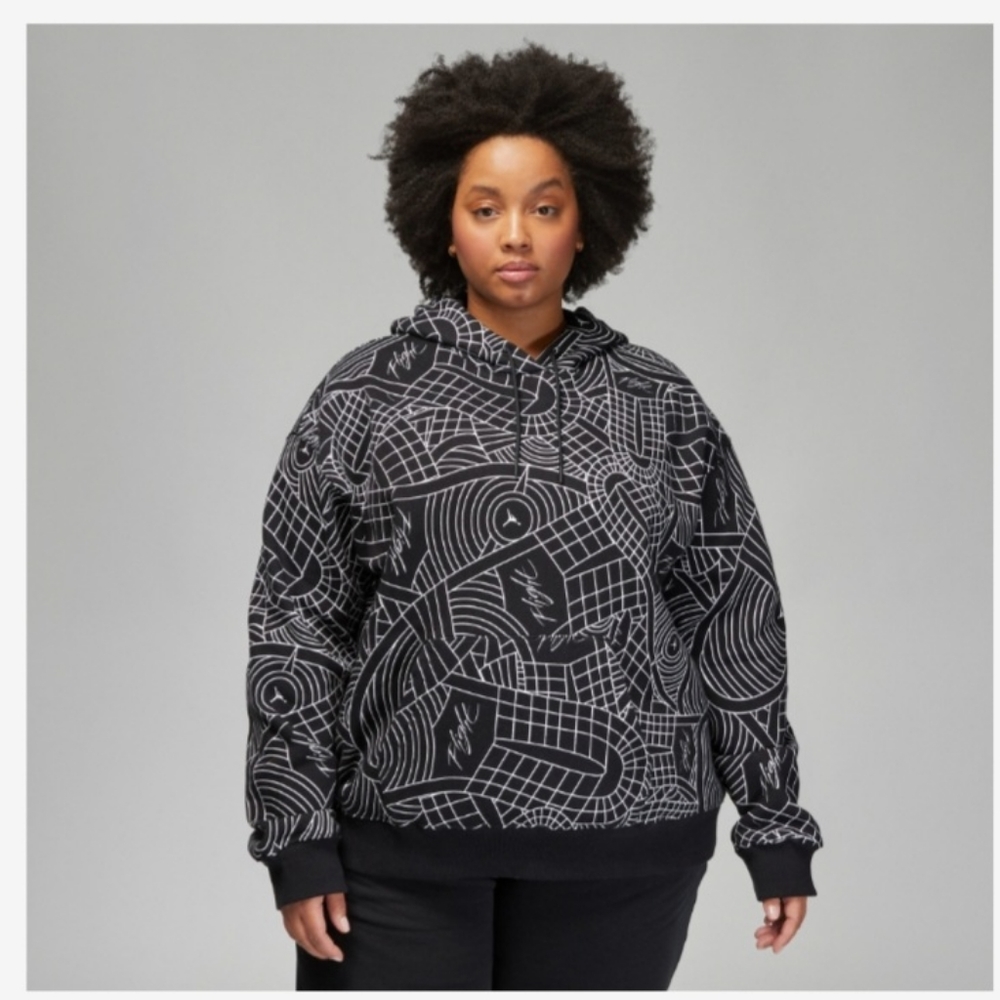 Nike Jordan Womens Plus Size Brooklyn Pullover Hoodie